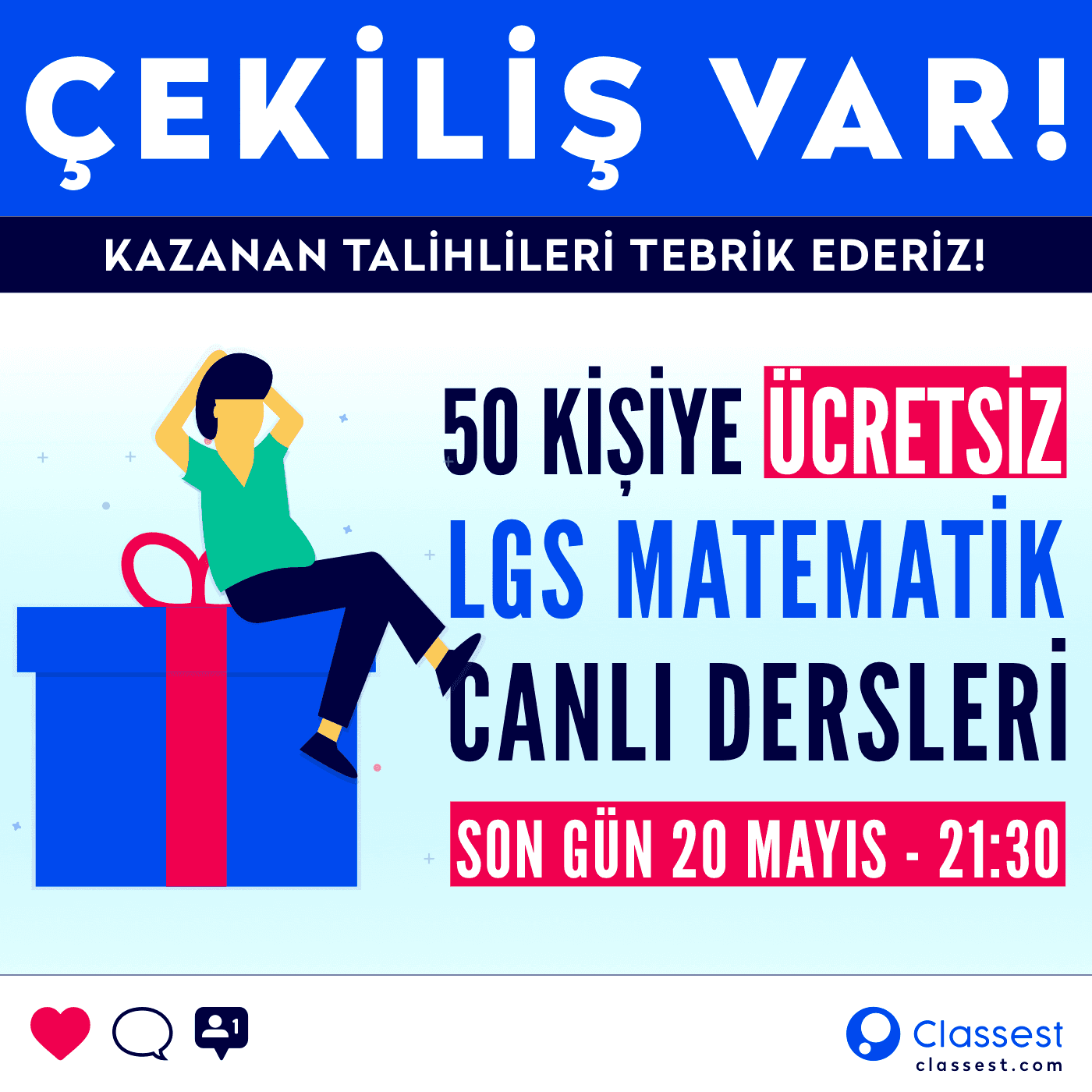 LGS Matematik Çekilişinin Talihlileri Derslere Başladı